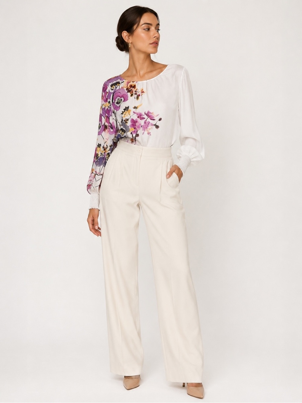 Desigual + Christian Lacroix Floral Asymmetrical Bodysuit | Artsy Bohemian NWT